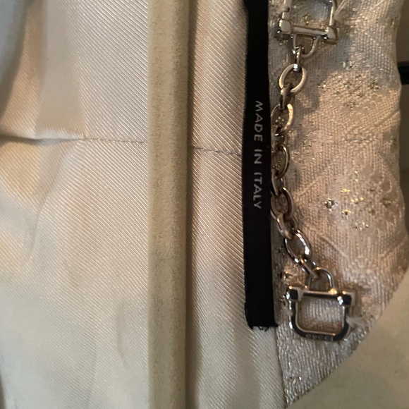 Gucci Elegant Jaquard Trench Coat & Skirt Set Women SS2006 sz 2 XS. IT 38 - Picture 12 of 16